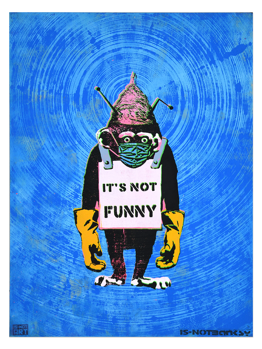 Not Banksy Japan Greatest Hits It’s Not Funny 61×82 1a Not Banksy Japan Greatest Hits It’s Not Funny 61×82 1a