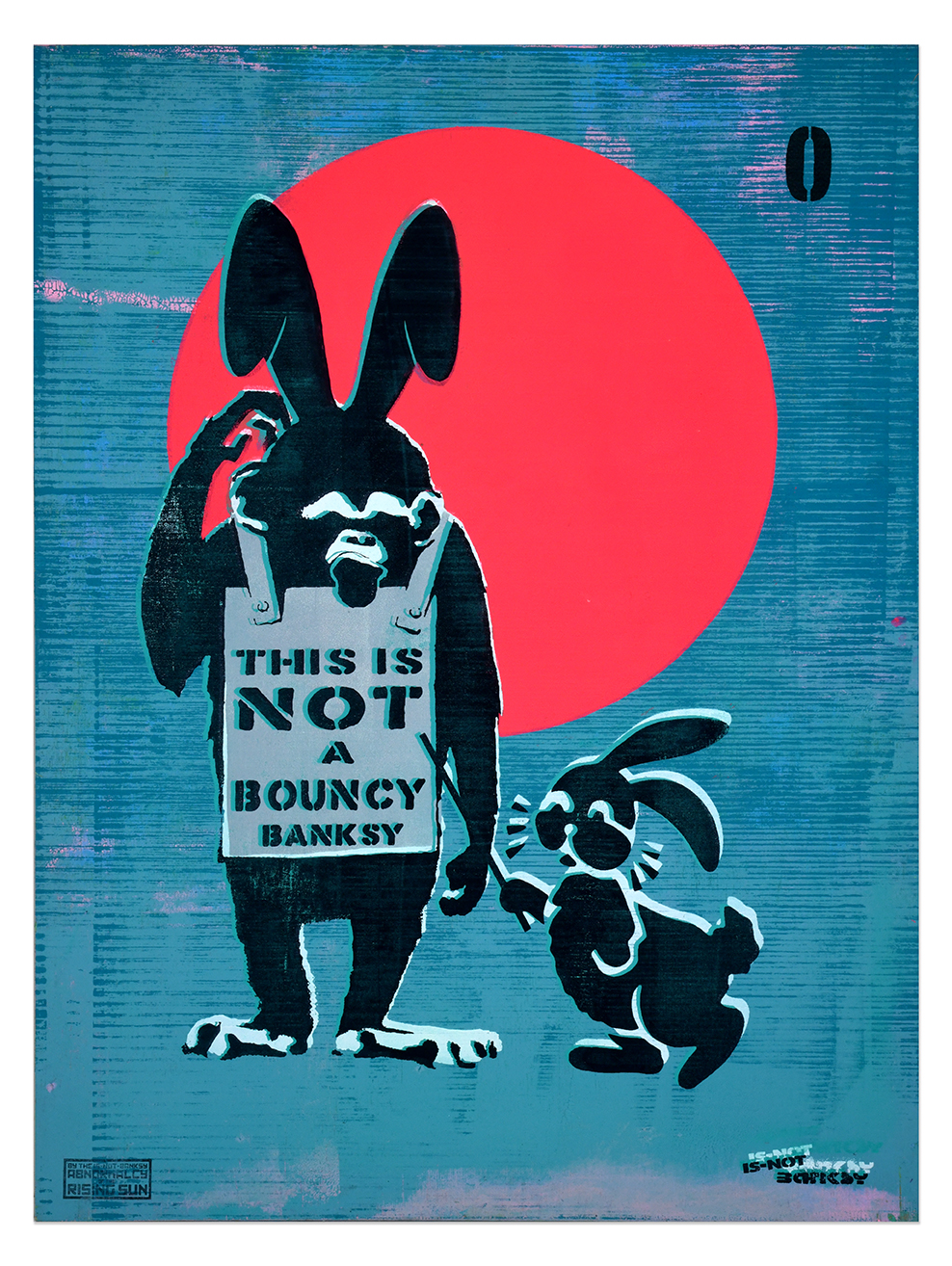 Not Banksy Rarities Bouncing Bunny 61×82 1a Not Banksy Rarities Bouncing Bunny 61×82 1a