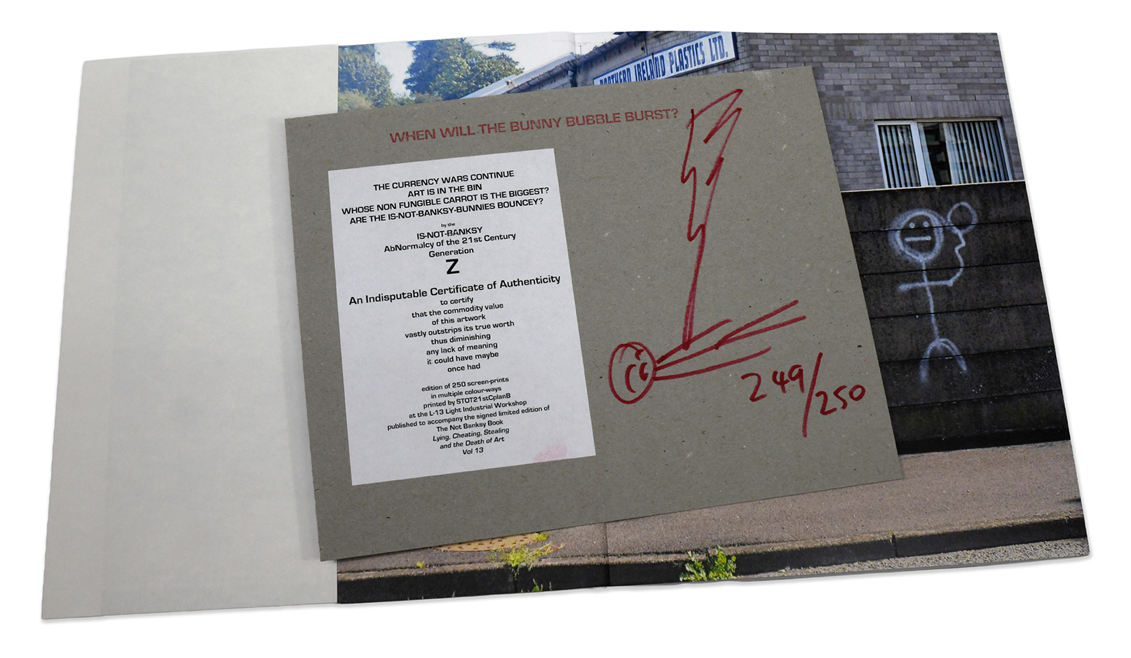 Not Banksy Special Edition Book 249 (3) Not Banksy Special Edition Book 249 (3)