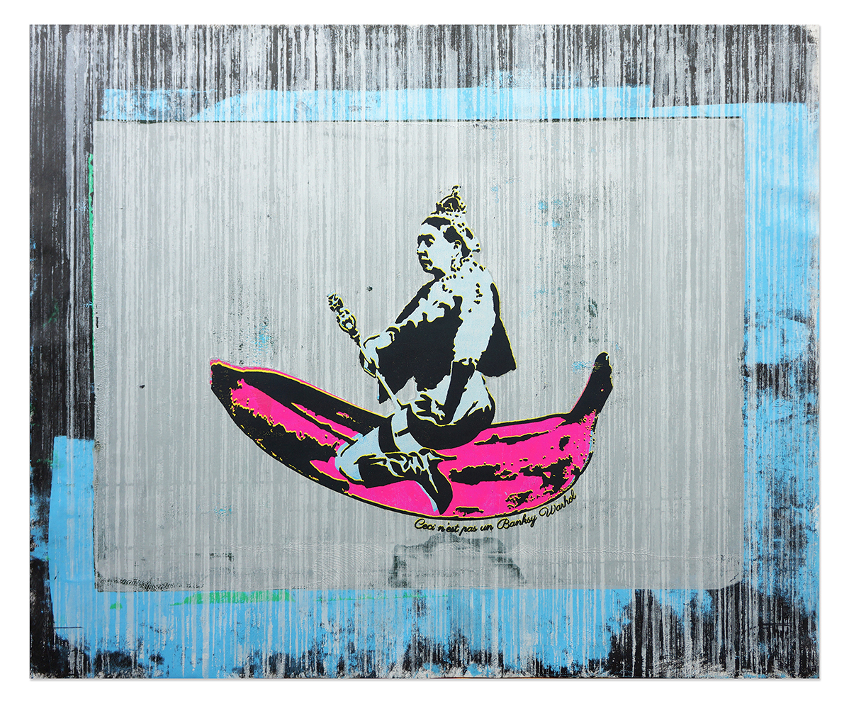 Not Banksy – We are Not Amused – canvas 84×70 (1) Not Banksy – We are Not Amused – canvas 84×70 (1)