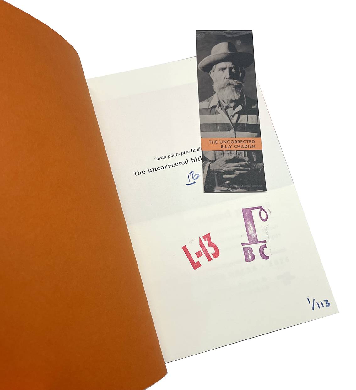 The Uncorrected Billy Childish L-13 Edition2